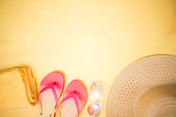 Travel tourism objects, vacation concept