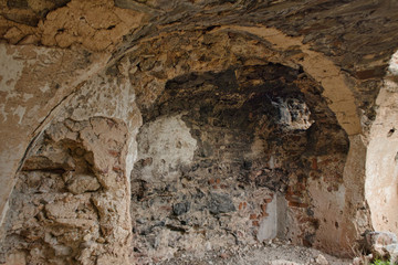 old walls from a castle ruin