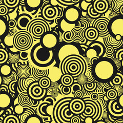 Retro seamless with circles pattern. Abstract background pattern design with circles. Vector illustration. 