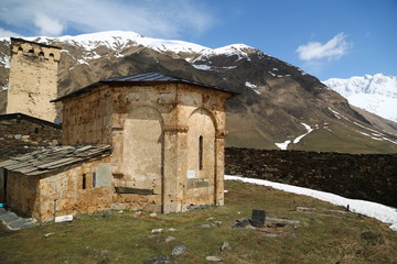 in georgia mestia the old village