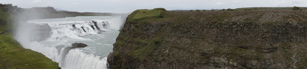 Nature on icland with fantastic landscape in summer