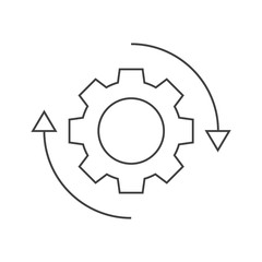 Gear rotation icon
