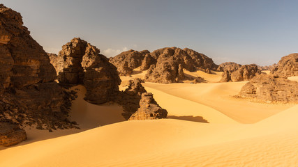 Plakat Tassili N'Ajjer in Sahara desert, Algeria