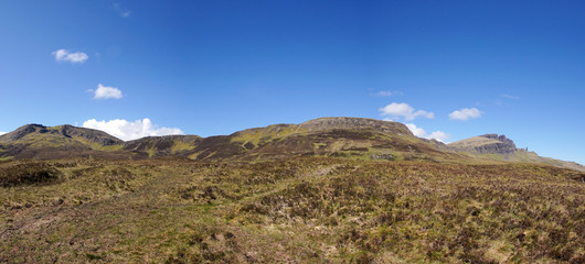 Panoramabild von The Storr auf der Insel Skye in Schottland
