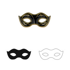 Isolated object of luxury and celebration sign. Collection of luxury and hide  stock symbol for web.