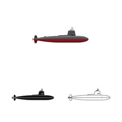 Vector illustration of war  and ship logo. Set of war  and fleet stock vector illustration.