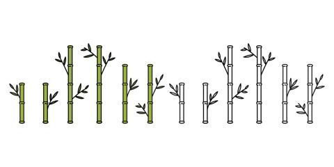 bamboo vector icon leaf Leave panda cartoon doodle illustration