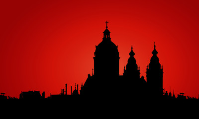 Fototapeta premium st basils cathedral of christ the savior in moscow