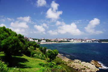 Fototapeta premium View of the famous Santander resort, Cantabria, Spain, Europe