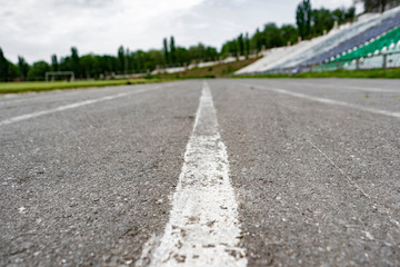 abstract running track asphalt at the stadium backgrounds
