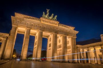 Brandenburg Gate Light Trails 
