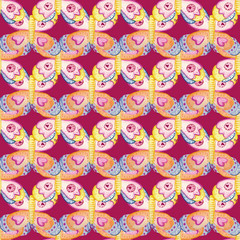 BUTTERFLIES SEAMLESS REPEAT PATTERN TILE