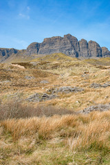 The Storr Trotternish Old Man of Storr Landscape Panorama Highlands Isle of Skye Scotland