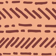 Abstract Seamless Pattern. Brush Strokes.