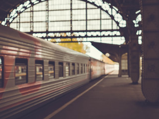 Naklejka premium old railway station