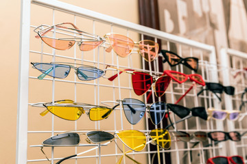 Fototapeta na wymiar Fashion sunglasses. Vision sun protection