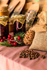 Pine nuts on the market