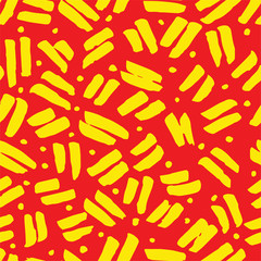 Abstract Seamless Pattern. Brush Strokes.