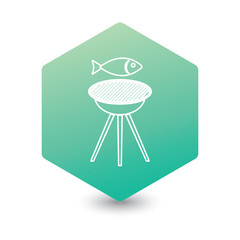 Grilled fish icon