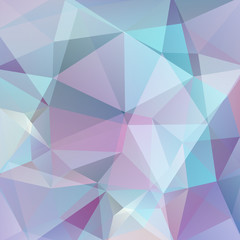 Abstract background consisting of blue, pink, purple triangles. Geometric design for business presentations or web template banner flyer. Vector illustration