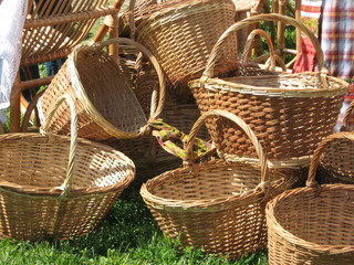 baskets for sale at the market