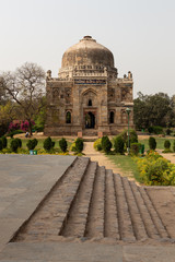 Shish Gumbad (glazed dome) at Lodhi Gardens, New Delhi