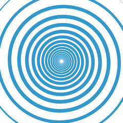 Naklejka premium Blue water rings