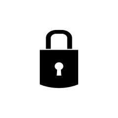 Lock icon. Concept password, blocking, security