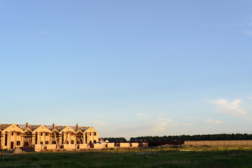 Newly built homes in a residential estate