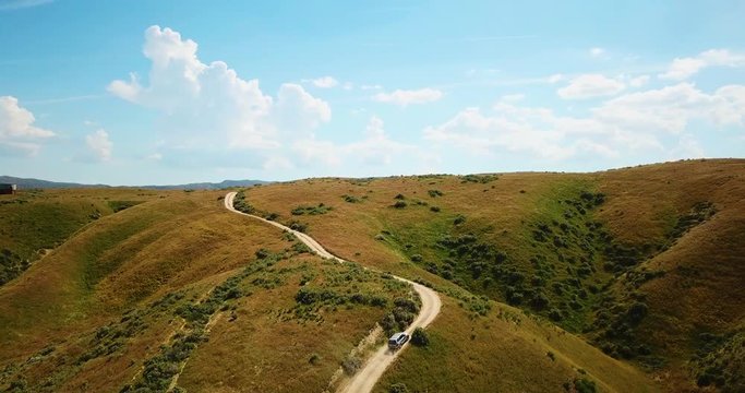 Carrizo Plain's Scenic Route Aerial