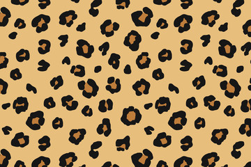 Illustration of leopard pattern. Animal background