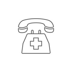 health, call, doctor, emergency, hospital. Element of health icon. Thin line icon for website design and development, app development. Premium icon