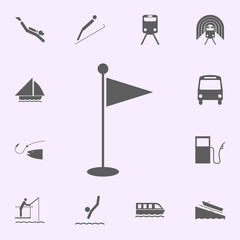 a place for playing golf icon. signs of pins icons universal set for web and mobile