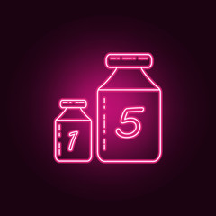 weight for weights neon icon. Elements of Measure set. Simple icon for websites, web design, mobile app, info graphics