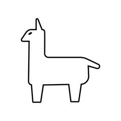 Pinata Donkey with ribbons icon. Element of Mexico for mobile concept and web apps icon. Outline, thin line icon for website design and development, app development