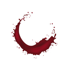 Juice splash design element. Product package design.