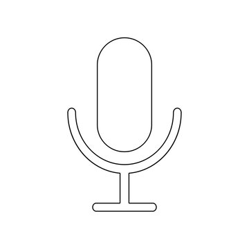 Microphone icon. Element of music instrument for mobile concept and web apps icon. Outline, thin line icon for website design and development, app development