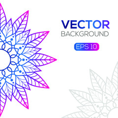 Vector Round oriental design Elements 