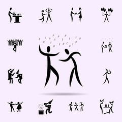 dancing people icon. Party icons universal set for web and mobile