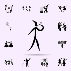 blow to blowout icon. Party icons universal set for web and mobile