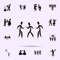 dancing people icon. Party icons universal set for web and mobile