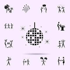 disco ball icon. Party icons universal set for web and mobile