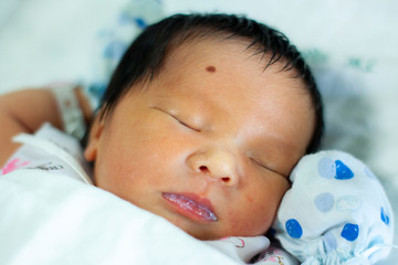Newborn baby aged 3 days