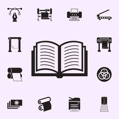 books icon. Print house icons universal set for web and mobile