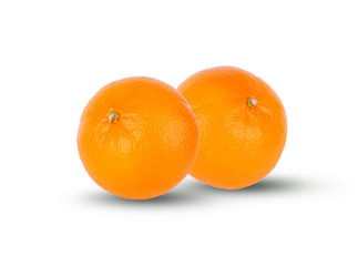 Orange fruit isolated on white background