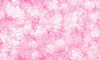 Pink background with flowers pattern