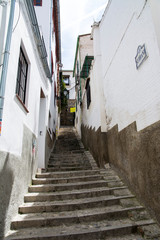 Fototapeta na wymiar 階段のある街並み
