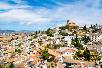 スペイン・グラナダの眺望／View of Granada, Spain
