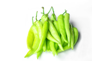 Fresh green pepper for an ingredient