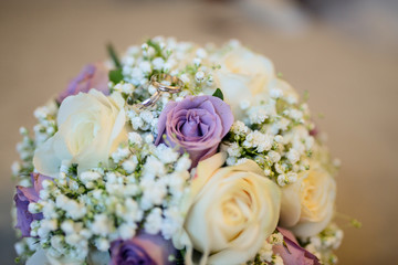 Beautiful romantic wedding bouquet